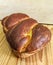 Sweet bread traditional Romanian bakery on wooden background