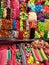 Sweet candies and colours in Boqueria Market, Barcelona, Spain