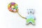 Sweet Candy decorate in heart shape and bear cookie, instagram filter. Can use for background, card , wedding card , textbox, etc.