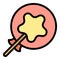 Sweet candy icon vector flat