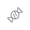 Sweet candy line outline icon