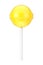 Sweet Candy Yellow Lollipop. 3d Rendering