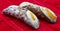 Sweet Cannolo Siciliano. Traditional south Italian dessert. Delicious Sicilian Cannolo. Italy