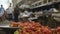 Sweet capsicum on sale at a busy market, Conakry