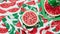 Sweet Celebrations Festive Watermelon Napkins for National Watermelon Day.AI Generated