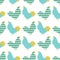 Sweet chicken seamless pattern