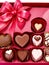 Sweet chocolates perfect for valentines day. Generative AI