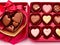 Sweet chocolates perfect for valentines day. Generative AI