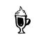 Sweet coffee grunge icon. Vector ink brush illustration.
