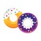 Sweet colorful tasty donut vector isolated illustration.