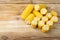 Sweet Corn Ears on Wooden Desk