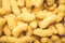 Sweet corn flakes, breakfast ready closeup.