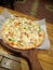 Sweet corn pizza