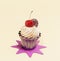 Sweet Creamy Cupcake with Topping