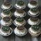 Sweet cupcakes with decor on 23 february holiday - gingerbread cookies with number 23 and gold stars and white cream -