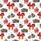 Sweet cups, chocolate and heart seamless pattern. Valentine background. lovely cup texture. watercolor texture with cup