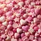 sweet and cute illustration of lots of pink hearts and bows candy background