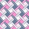 Sweet Dark Blue Pink Simple Woven Rhombus Webbing Oblique Seamless Pattern | Wrhombus Series