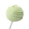 Sweet decorated cake pop on white background