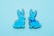 sweet decoration kids ornament blue bunny biscuit