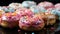 sweet delicious colorful donuts on the table 1