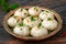 Sweet delight Indian dumpling dessert, a burst of traditional sweetness