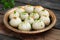 Sweet delight Indian dumpling dessert, a burst of traditional sweetness