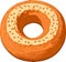 Sweet Delights: A Charming Illustration of a Donut