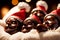 Sweet Delights Irresistible Chocolate Santa Figures.AI Generated