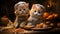 Sweet Delights: Two Adorable Kittens as Pastry Chefs Creating Delicious Treats AI Generated