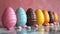 Sweet Easter Cheer: Ultra Minimalist Chocolate Egg with Captivating Shades for Festive Atmospheres