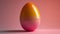 Sweet Easter Cheer: Ultra Minimalist Chocolate Egg with Captivating Shades for Festive Atmospheres