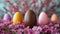 Sweet Easter Cheer: Ultra Minimalist Chocolate Egg with Captivating Shades for Festive Atmospheres