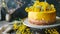 Sweet Elegance: Mimosa Cake for Women\\\'s Day, Union of Taste and Refinement