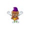 Sweet fairytale of gingerbread bell Elf cartoon character