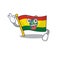 Sweet flag ethiopia cartoon character making an Okay gesture