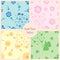 Sweet flower pattern set