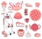 Sweet food stickers