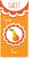 Sweet fruit labels for drinks, syrup, jam. Pear label. Vector illustration.
