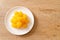 Sweet gold egg yolk drop