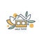 Sweet home logo template design, eco friendly house concept, clean energy, building materials and technologies vector