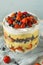 Sweet Homemade Strawberry Trifle Dessert