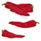 Sweet Italian chili peppers. Cartoon style.