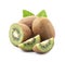 Sweet kiwi fruits