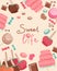 Sweet Life Text Surrounded by Sweets Graphics