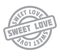 Sweet Love rubber stamp