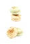 Sweet macaroon confection isolated