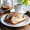 sweet mallorca bread on a white plate 2