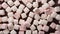 Sweet Marshmallows Candy Horizontal Background.