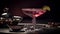 A sweet martini with cranberry, lime, and berry fruit garnish generated by AI